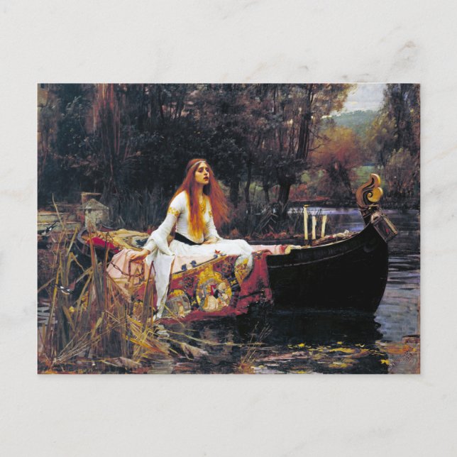 John William Waterhouse The Lady Of Shalott Postcard (Front)