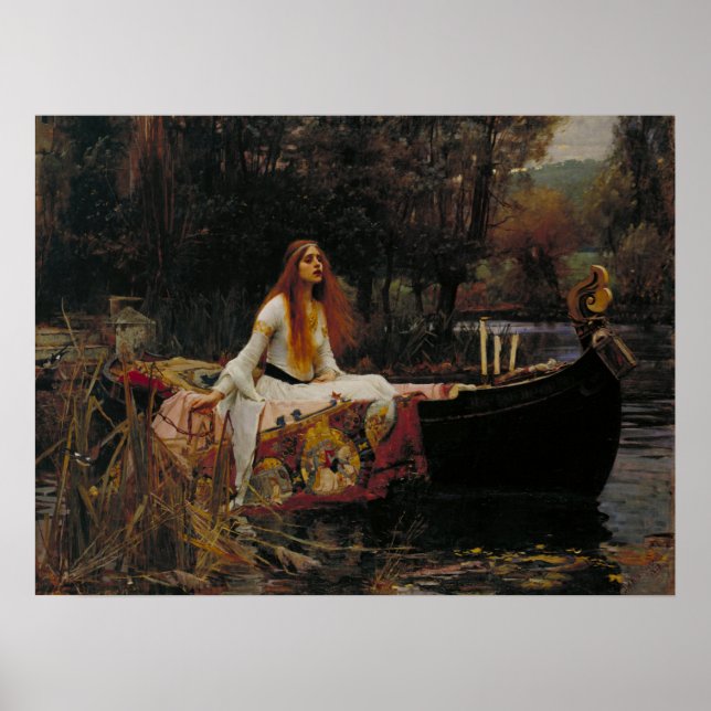 John William Waterhouse - The Lady of Shalott, Poster (Front)