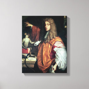 John Wilmot  2nd Earl of Rochester, c.1675 Canvas Print