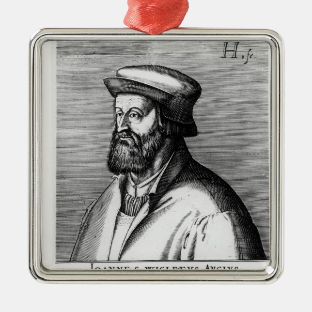 John Wycliffe Metal Ornament (Front)