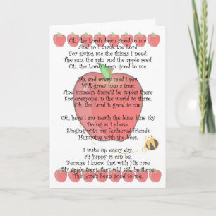 Johnny Appleseed Day September 26 Holiday Card