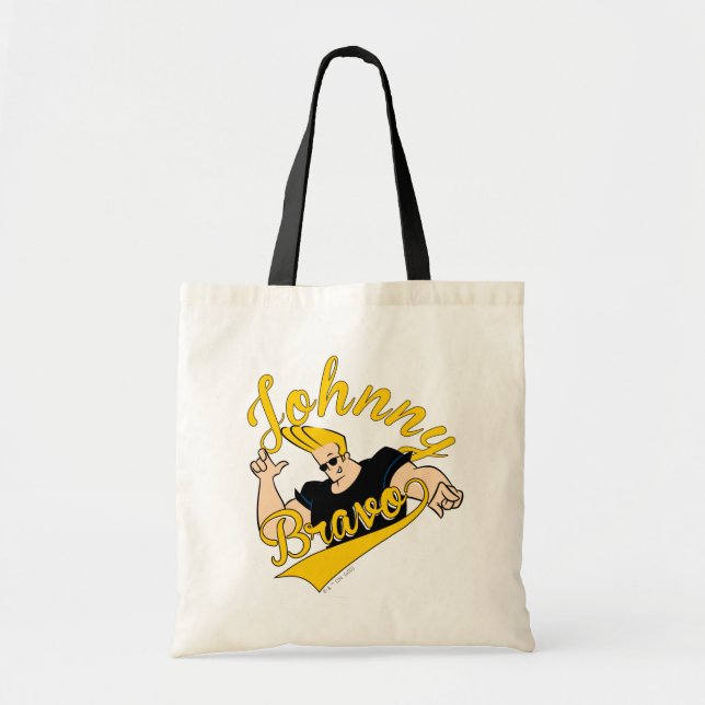 Johnny Bravo Athletic Graphic Tote Bag (Front)