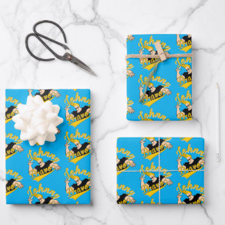 Johnny Bravo Athletic Graphic Wrapping Paper Sheet