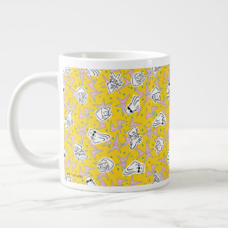 Johnny Bravo Characters Pattern Large Coffee Mug