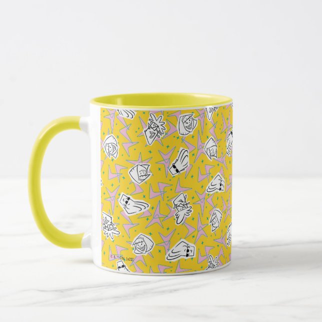 Johnny Bravo Characters Pattern Mug (Left)