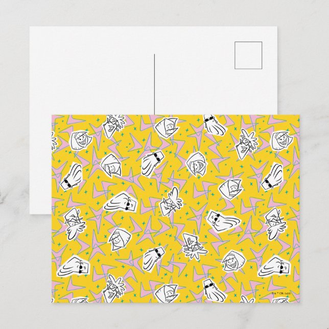 Johnny Bravo Characters Pattern Postcard (Front/Back)