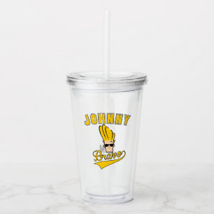 Johnny Bravo Collegiate Graphic Acrylic Tumbler