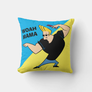 Johnny Bravo Combing Hair Throw Pillow