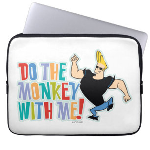 Johnny Bravo - Do The Monkey With Me! Laptop Sleeve