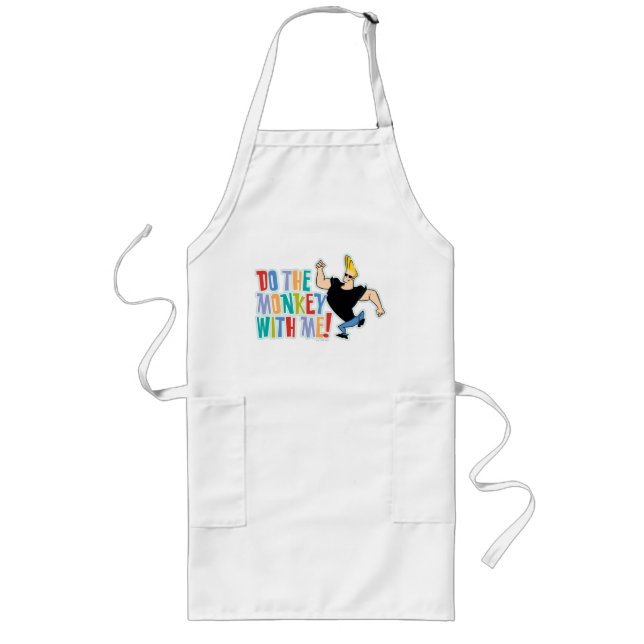 Johnny Bravo - Do The Monkey With Me! Long Apron (Front)