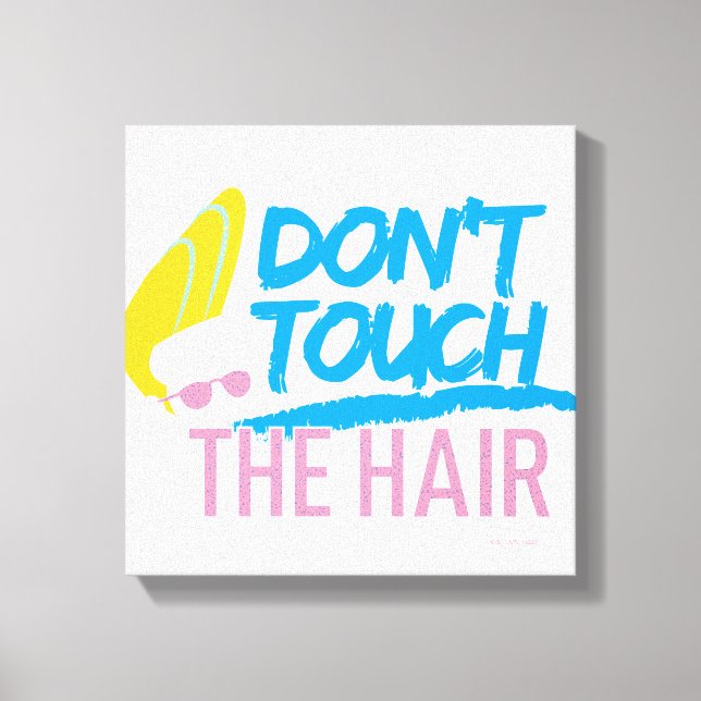 Johnny Bravo - Don't Touch The Hair Graphic Canvas Print (Front)