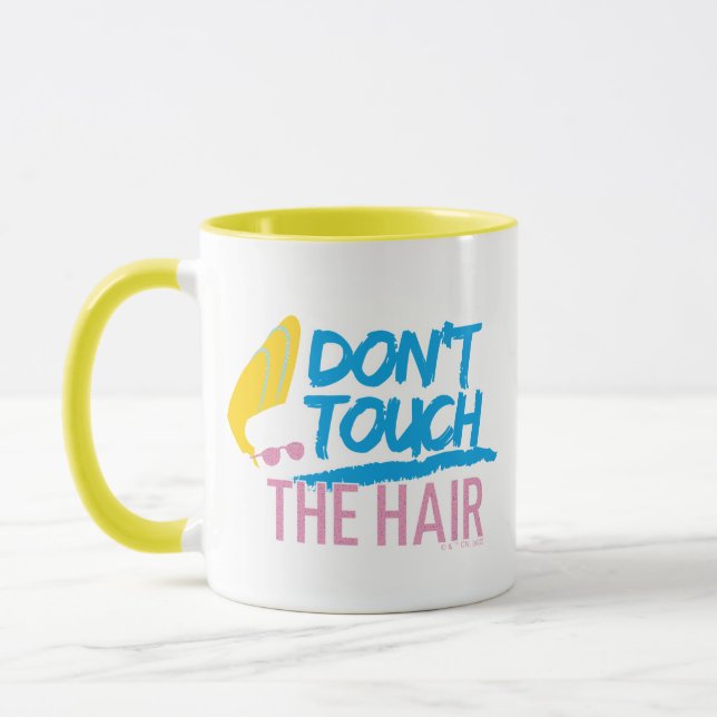 Johnny Bravo - Don't Touch The Hair Graphic Mug (Left)