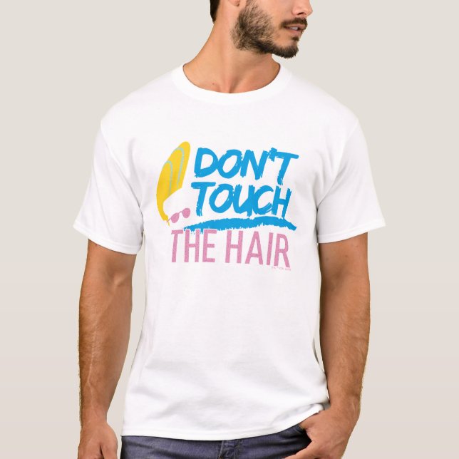 Johnny Bravo - Don't Touch The Hair Graphic T-Shirt (Front)