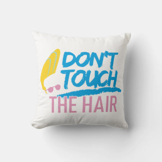 Johnny Bravo - Don't Touch The Hair Graphic Throw Pillow