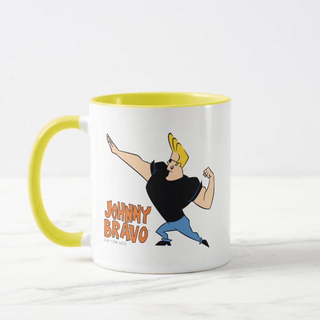 Johnny Bravo Flexing Mug (Left)