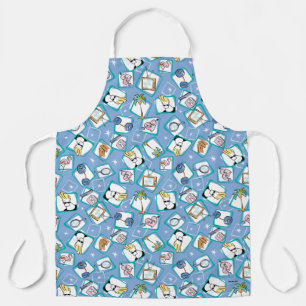 Johnny Bravo Icon Pattern Apron