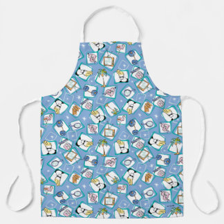 Johnny Bravo Icon Pattern Apron
