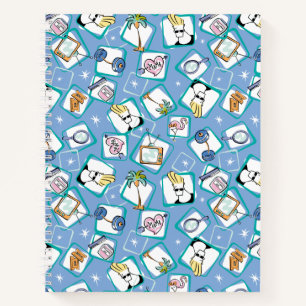 Johnny Bravo Icon Pattern Notebook