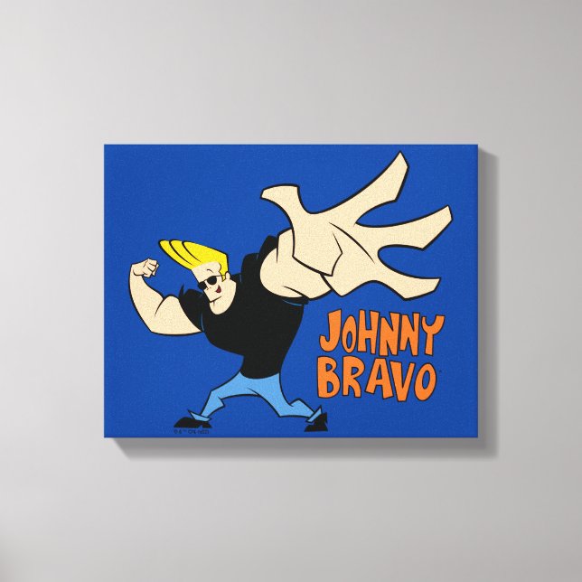 Johnny Bravo Iconic Pose Canvas Print (Front)
