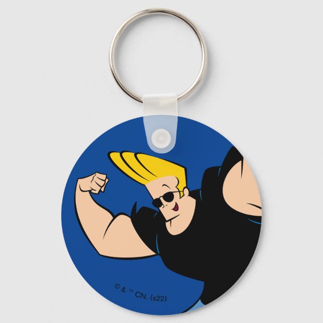 Johnny Bravo Iconic Pose Keychain (Front)