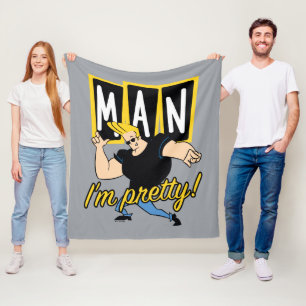 Johnny Bravo - Man I'm Pretty Fleece Blanket