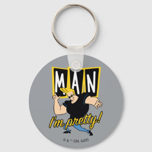 Johnny Bravo - Man I'm Pretty Keychain