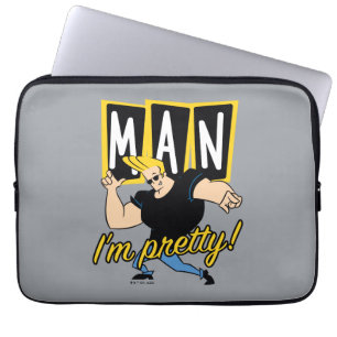 Johnny Bravo - Man I'm Pretty Laptop Sleeve