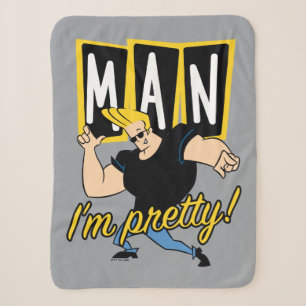 Johnny Bravo - Man I'm Pretty Sherpa Blanket