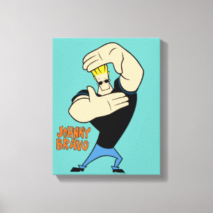 Johnny Bravo Picture Frame Pose Canvas Print