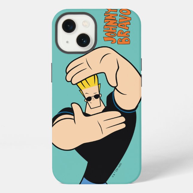 Johnny Bravo Picture Frame Pose iPhone Case (Back)