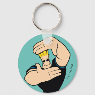 Johnny Bravo Picture Frame Pose Keychain