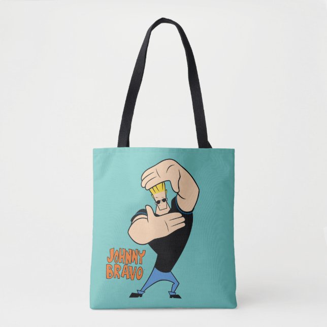 Johnny Bravo Picture Frame Pose Tote Bag (Front)