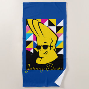 Johnny Bravo Pop Art Graphic Beach Towel