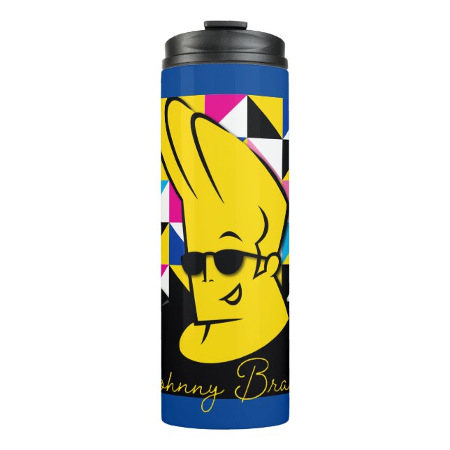 Johnny Bravo Pop Art Graphic Thermal Tumbler (Front)