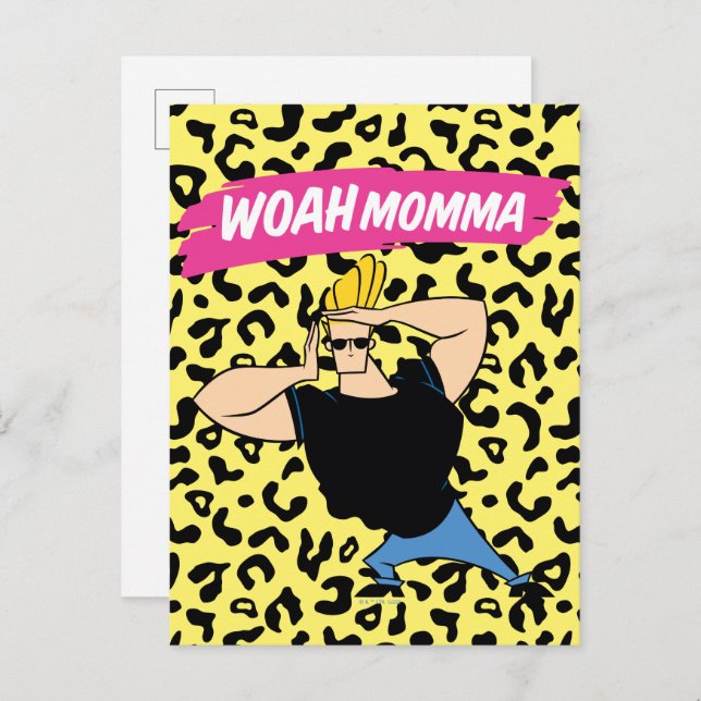 Johnny Bravo - Woah Momma Postcard (Front/Back)