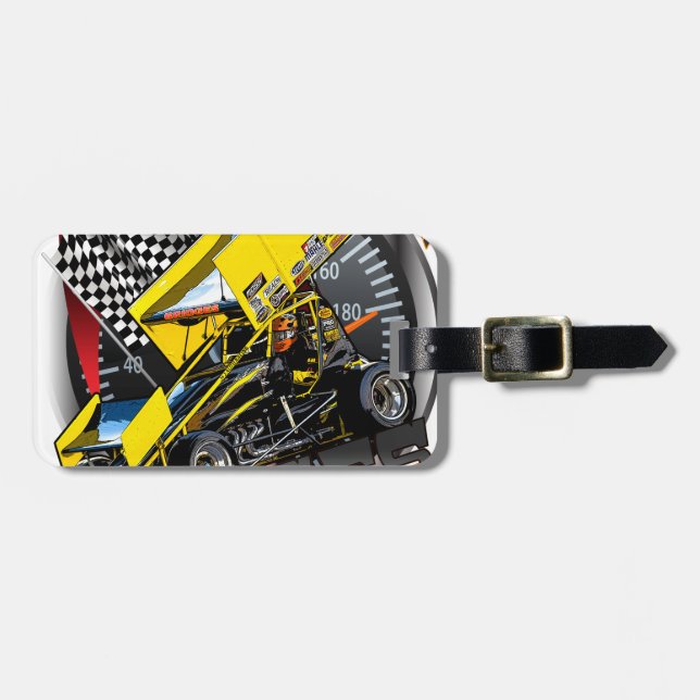 Johnny Bridges Racing Luggage Tag (Front Horizontal)