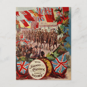 "Johnny Canuck" Postcard