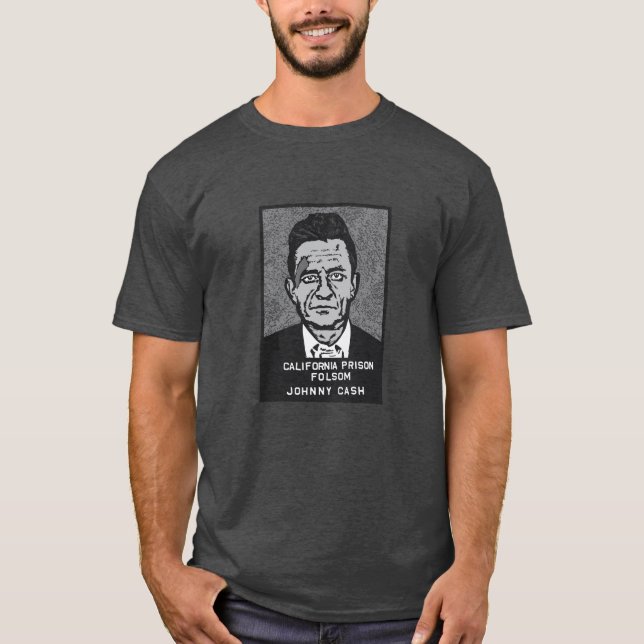 Johnny Cash - Mug Shot T-Shirt (Front)