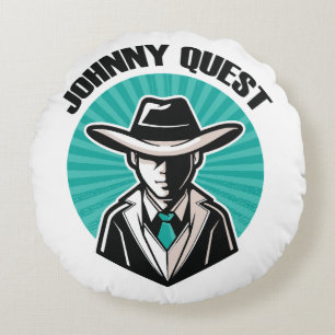 Johnny Quest Round Pillow
