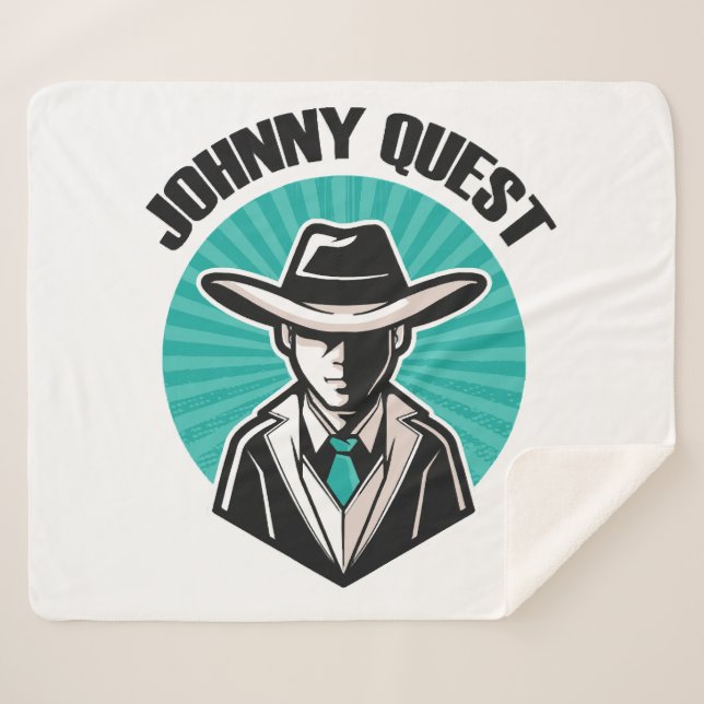 Johnny Quest Sherpa Blanket (Front (Horizontal))