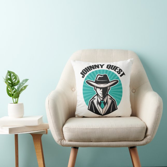 Johnny Quest Throw Pillow (Chair)