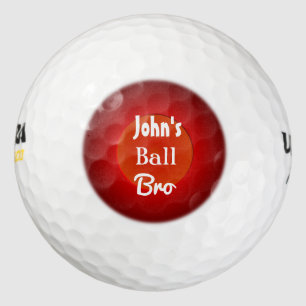 John's Ball Bro Text >Funny Golf Balls