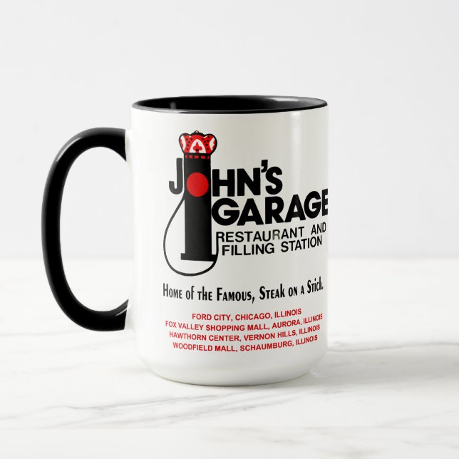John's Garage Restaurants in Illinois Mug (Left)