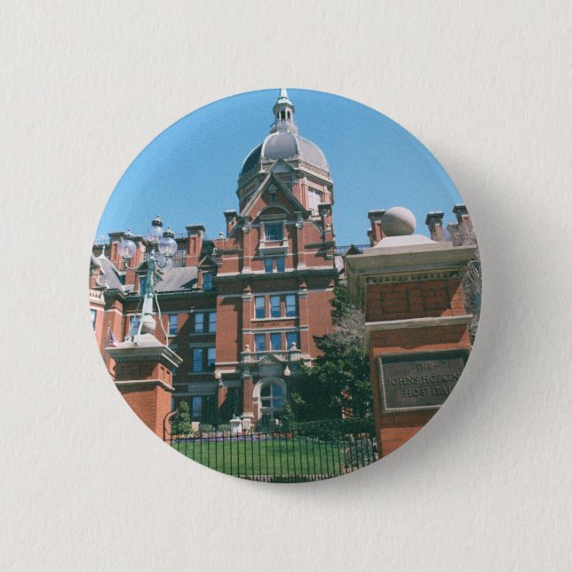 Johns Hopkins Hospital 2 Inch Round Button (Front)