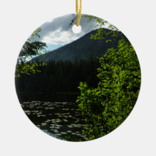 Johns Lake I at Glacier National Park Ceramic Ornament