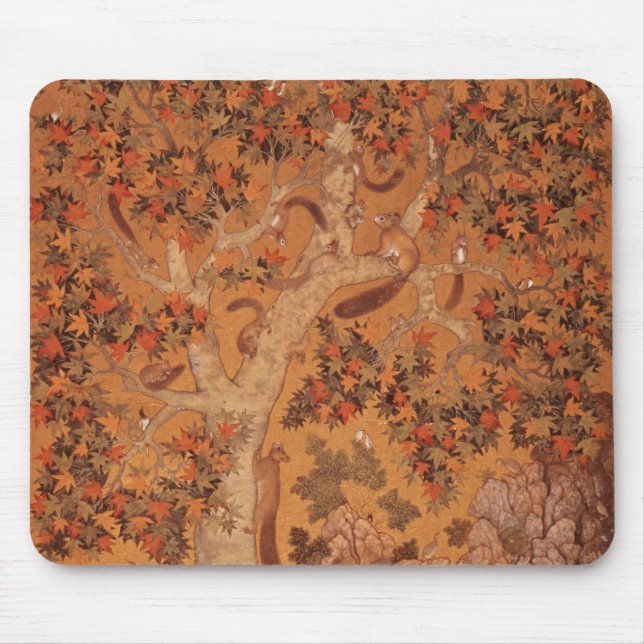 Johnson Album I, No.30 Squirrels on a plane Mouse Pad (Front)