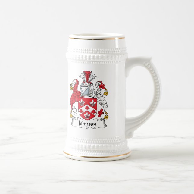 Johnson Family Crest Beer Stein (Right)