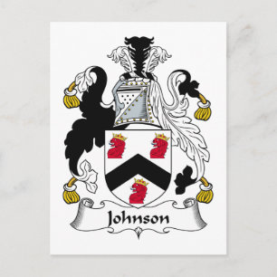 Johnson Family Crest Postcard