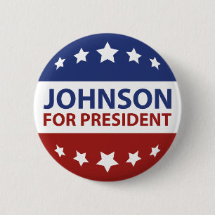 Johnson For President 2 Inch Round Button