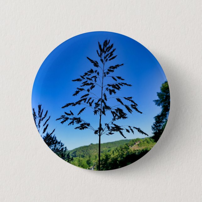 Johnson Grass Badge 2 Inch Round Button (Front)